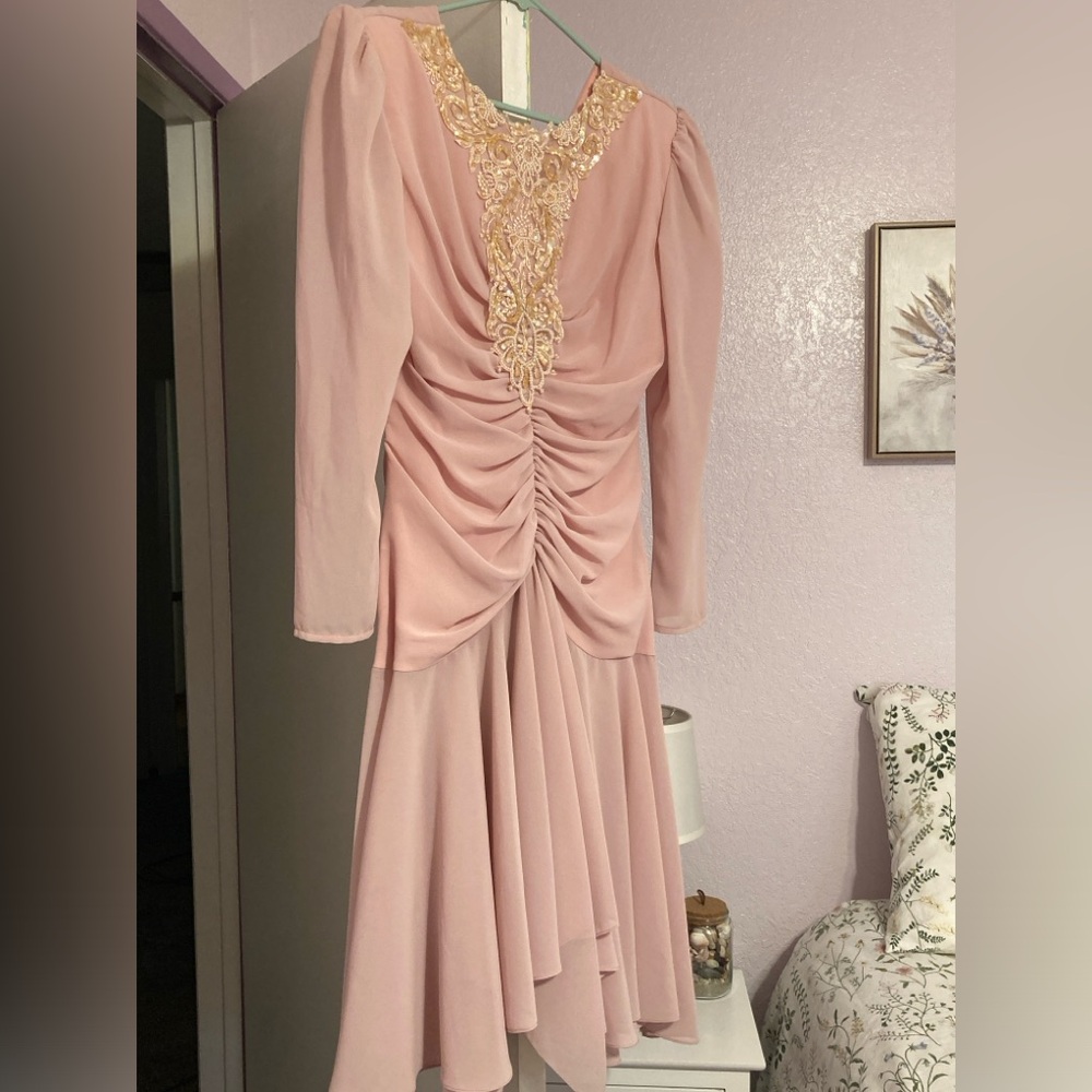 Abby Kent Vintage Gown Formal Midi Dress Size 10 Made in USA